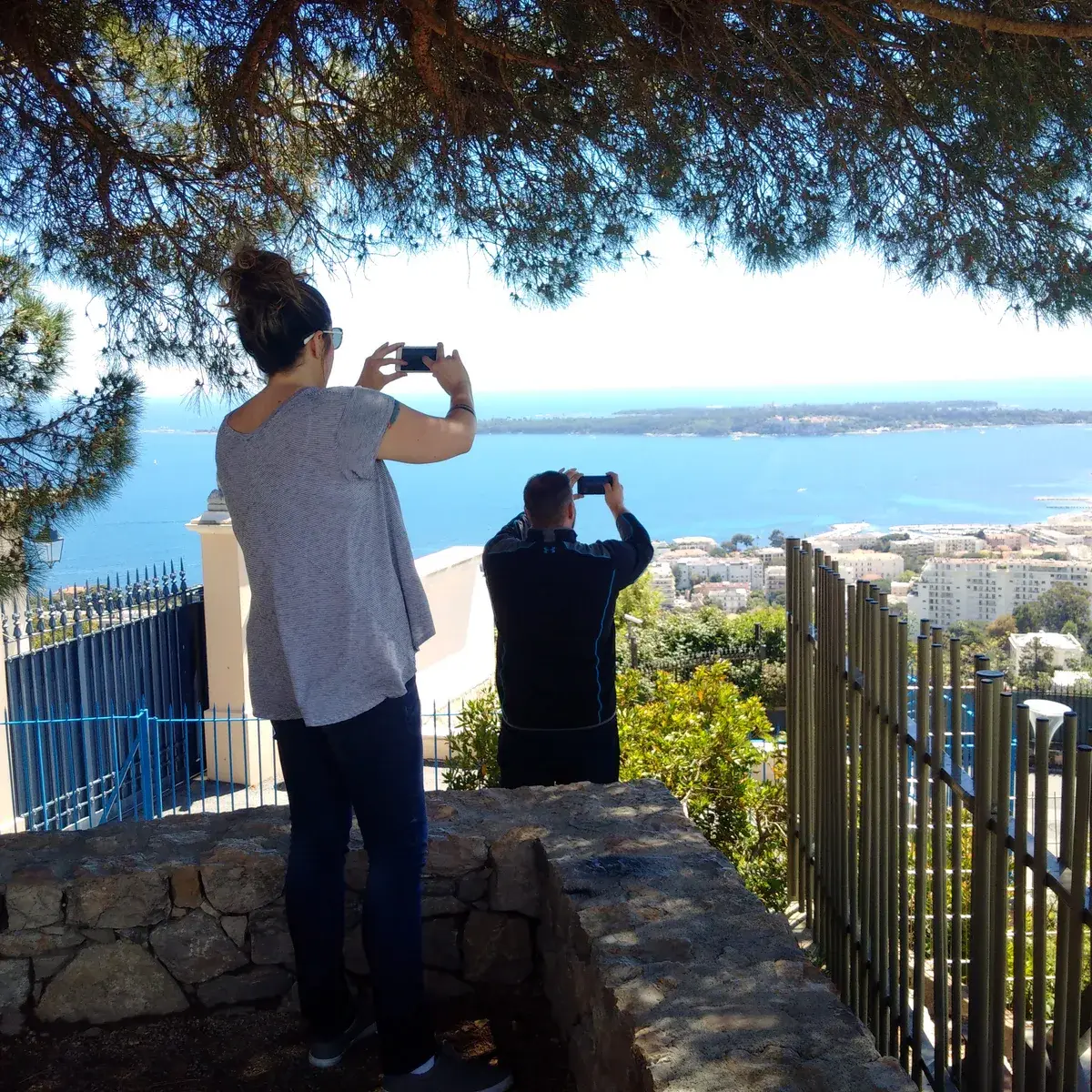 Panorama eBike tour Cannes Suquet vue sur la mer